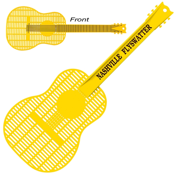 Guitar Shaped Fly Swatters, Custom Decorated With Your Logo!