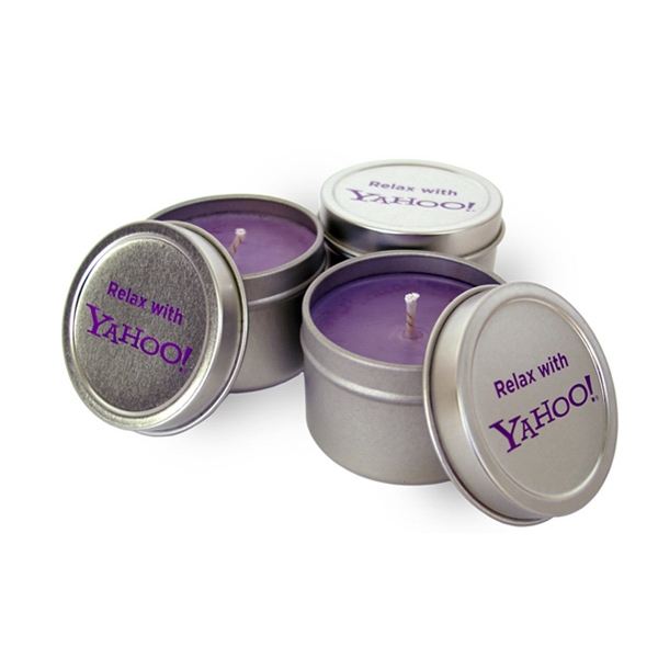 Travel Tin Candles, Custom Imprinted With Your Logo!