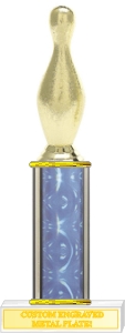 Custom Printed Bowling Pin Bowling Trophies
