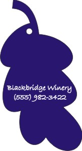 Custom Printed Grape Plant and Leaf Stock Shape Air Fresheners