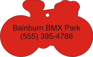 Custom Printed Bicycle Sport and Gaming Stock Shape Air Fresheners