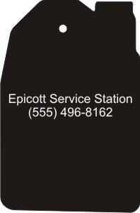 Bottle 2 Container Stock Shape Air Fresheners, Custom Printed With Your Logo!