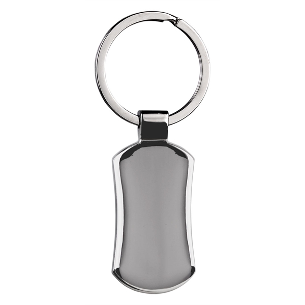 1 Day Service Oval Chrome Plated Nickel Key Rings, Personalized With Your Logo!