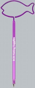Aquatic Fish Bent Shaped Pens, Custom Printed With Your Logo!