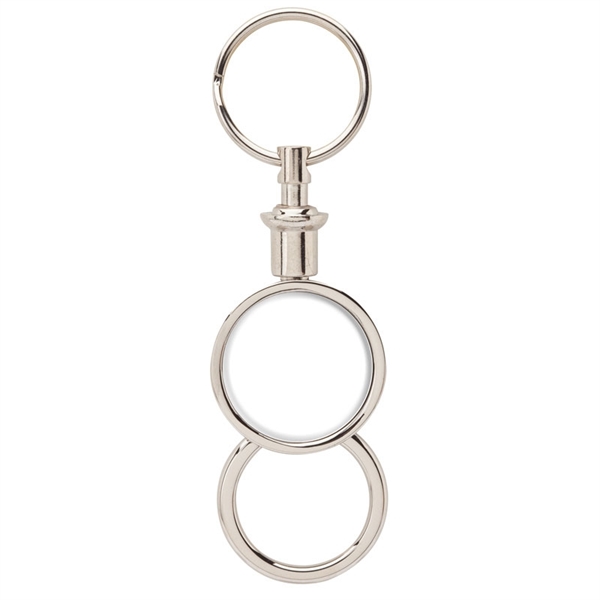 Circle Shaped Key Rings, Custom Decorated With Your Logo!