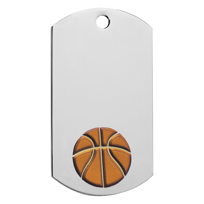 Custom Imprinted Basketball Dog Tags