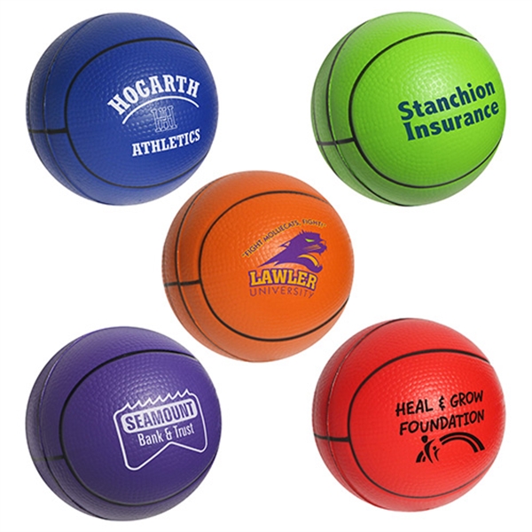 Basketball Stress Reliever, Custom Printed With Your Logo!