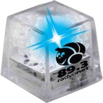 Custom Printed Blue Econo Glow Light Up Ice Cubes