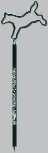 Bucking Horse Bent Shaped Pens, Custom Imprinted With Your Logo!
