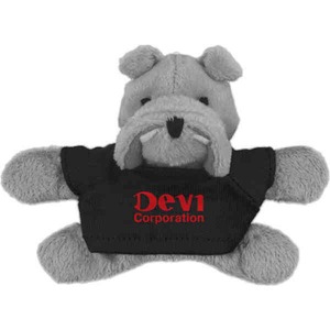 Stuffed Bulldog Keychains, Customized With Your Logo!