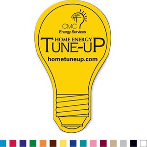 Light Bulb Stock Shaped Magnets, Custom Printed With Your Logo!