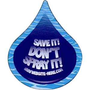 Custom Printed Canadian Manufactured Droplet Stock Shaped Magnets