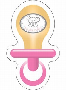 Custom Printed Canadian Manufactured Pacifier Stock Shaped Magnets