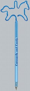 Carousel Horse Bent Shaped Pens, Custom Imprinted With Your Logo!