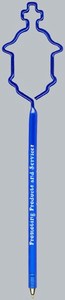 Church Tower Bent Shaped Pens, Custom Printed With Your Logo!