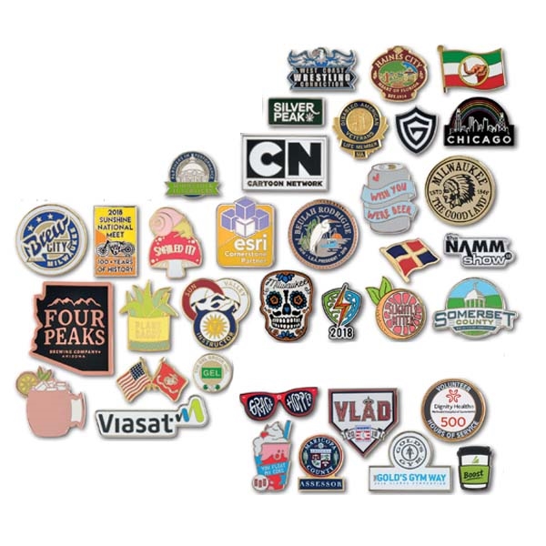 Classic Cloisonne Lapel Pins, Custom Imprinted With Your Logo!