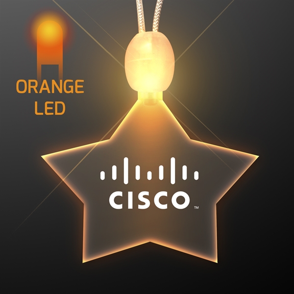 Star Shaped Glow Necklaces, Custom Made With Your Logo!