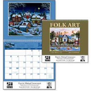 Folk Art Appointment Calendars, Personalized With Your Logo!