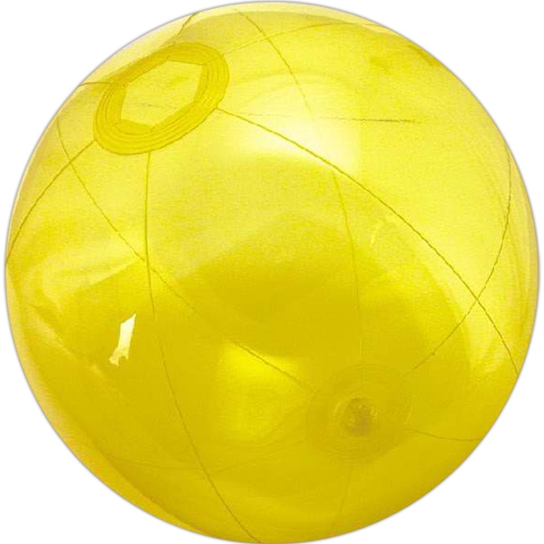 Orange Translucent Beach Balls, Custom Printed With Your Logo!