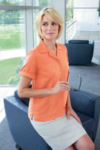 Custom Printed Ladies Devon and Jones Woven Dress Shirts