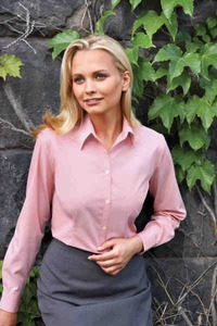 Ladies Van Heusen Woven Dress Shirts, Embroidered With Your Logo!