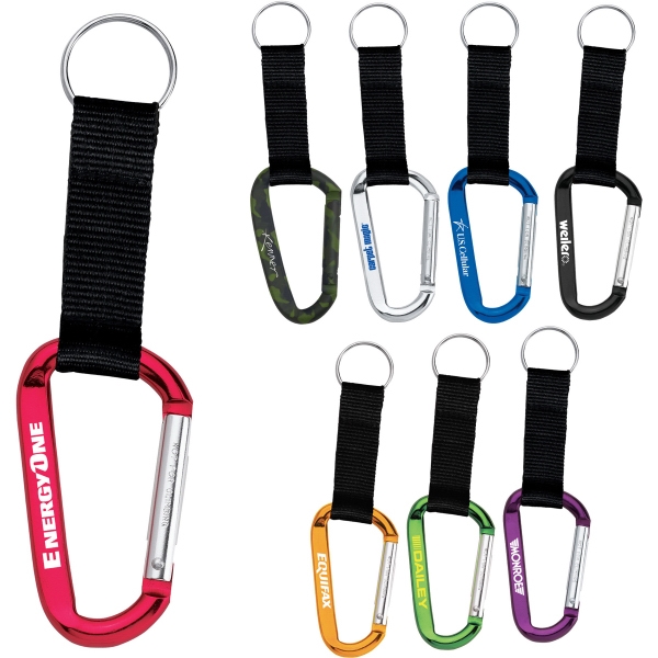 Carabiner Key Rings, Custom Printed With Your Logo!