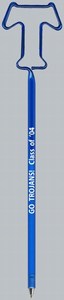 Letter T Bent Shaped Pens, Custom Imprinted With Your Logo!