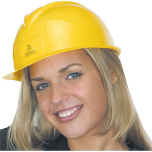Lightweight Polyethylene Slotted Shell Hard Hats, Custom Printed With Your Logo!