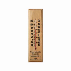 Maple Wood Thermometers, Custom Imprinted With Your Logo!