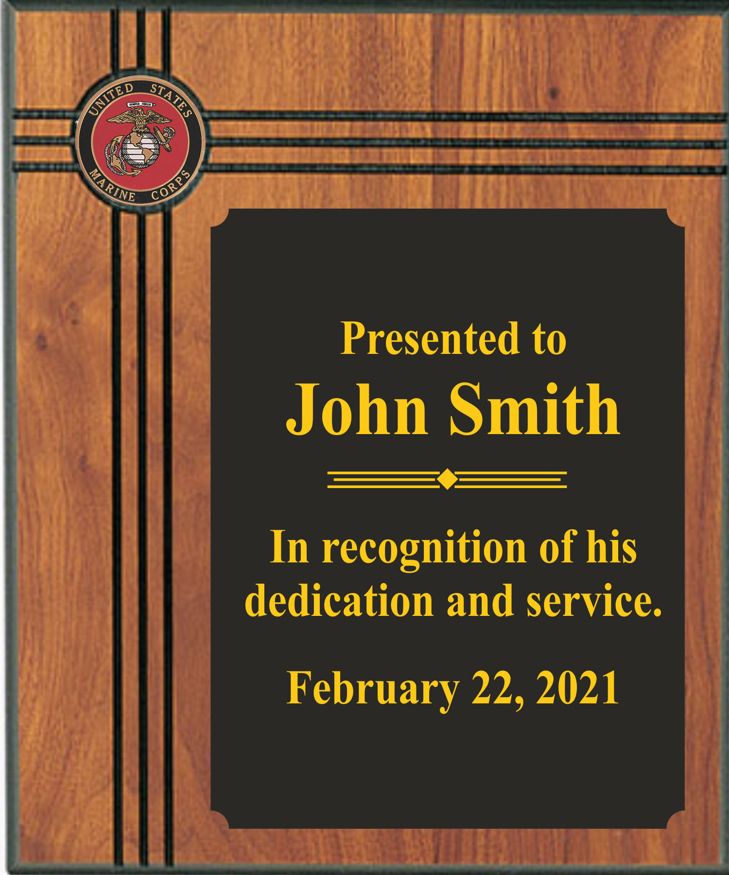 Custom Imprinted Marines Plaques