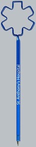 Medical Star Of Life Bent Shaped Pens, Custom Imprinted With Your Logo!