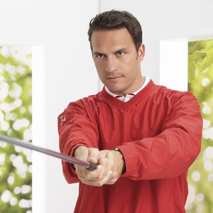 Custom Printed Mens Callaway Corporate V Neck Microfiber Windshirts