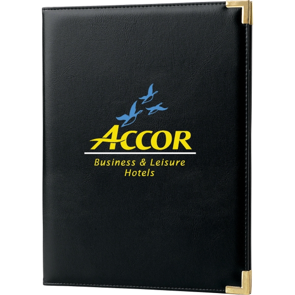 Leatherette Matte Pocket Portfolios, Custom Printed With Your Logo!