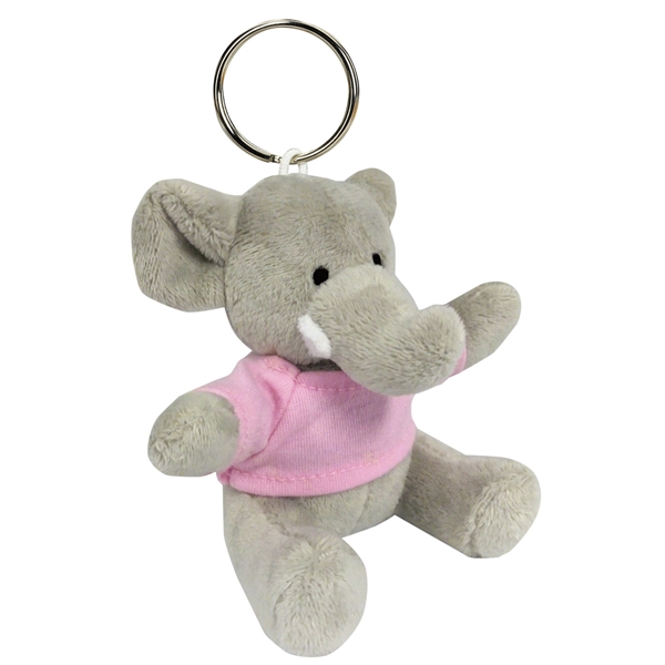 Elephant Shaped Key Chains, Custom Printed With Your Logo!