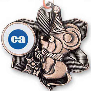 Custom Imprinted Mouse Plush Ornaments