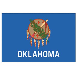 Oklahoma State Flags, Custom Printed With Your Logo!