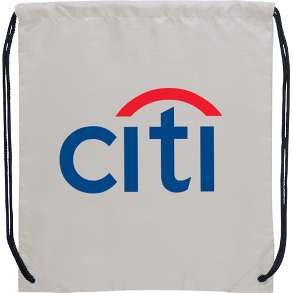 210 Denier Drawstring Backpacks, Custom Printed With Your Logo!