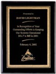 Custom Engraved Plaques Black Finish
