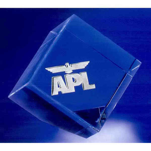 Custom Printed Plaza Paperweight Crystal Gifts