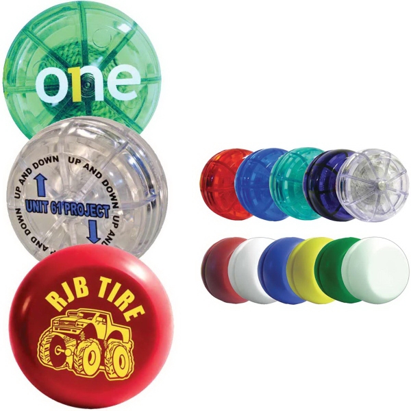 Translucent Yo Yos, Custom Imprinted With Your Logo!