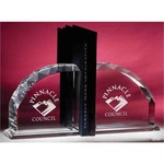 Custom Printed Bookend Crystal Gifts