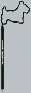 Scottish Terrier Bent Shaped Pens, Custom Imprinted With Your Logo!
