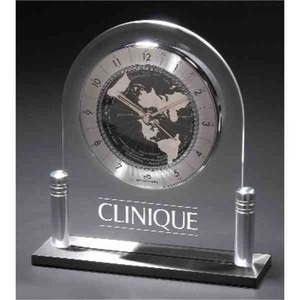 Silver Clocks, Custom Printed With Your Logo!