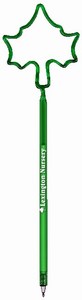 Sycamore Leaf Bent Shaped Pens, Custom Printed With Your Logo!