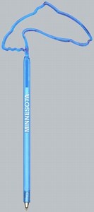 Trout Fish Bent Shaped Pens, Custom Printed With Your Logo!