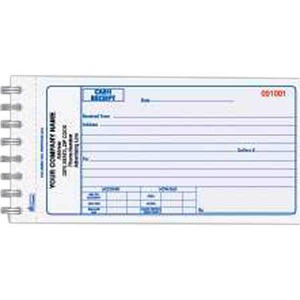 Custom Printed Two Part Cash Receipt Books