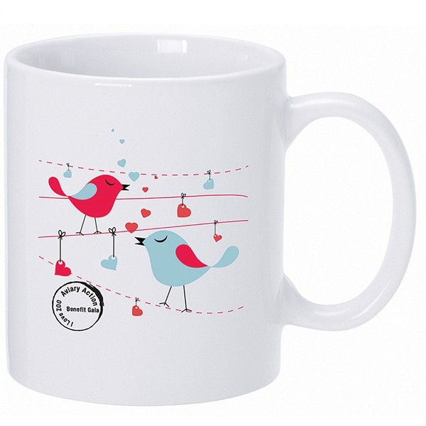 White Color Mugs, Custom Printed With Your Logo!