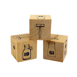 Wooden Dice, Custom Imprinted With Your Logo!